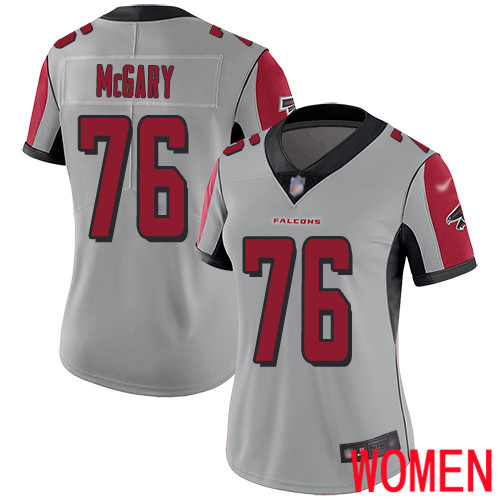 Atlanta Falcons Limited Silver Women Kaleb McGary Jersey NFL Football #76 Inverted Legend
